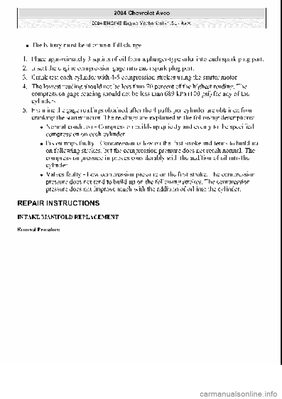 CHEVROLET AVEO 2002 Service Repair Manual CHEVROLET AVEO 2002 Service Repair Manual