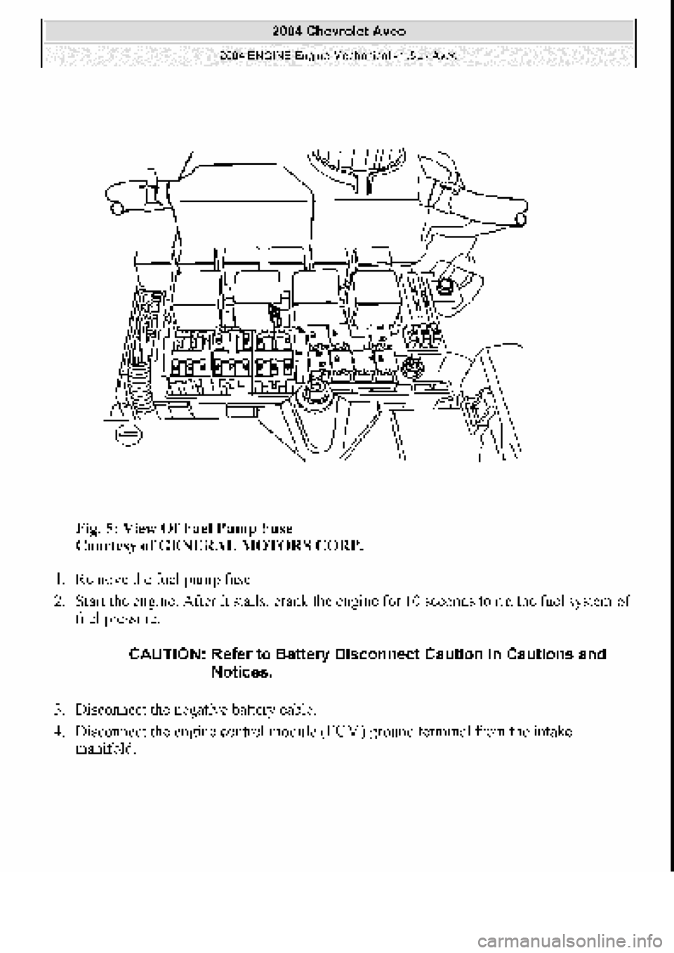 CHEVROLET AVEO 2002 Service Repair Manual CHEVROLET AVEO 2002 Service Repair Manual