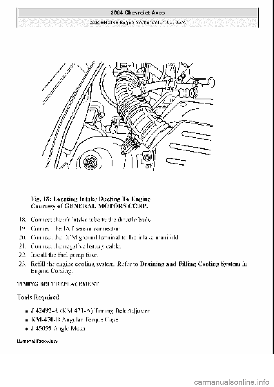 CHEVROLET AVEO 2002 Service Repair Manual CHEVROLET AVEO 2002 Service Repair Manual