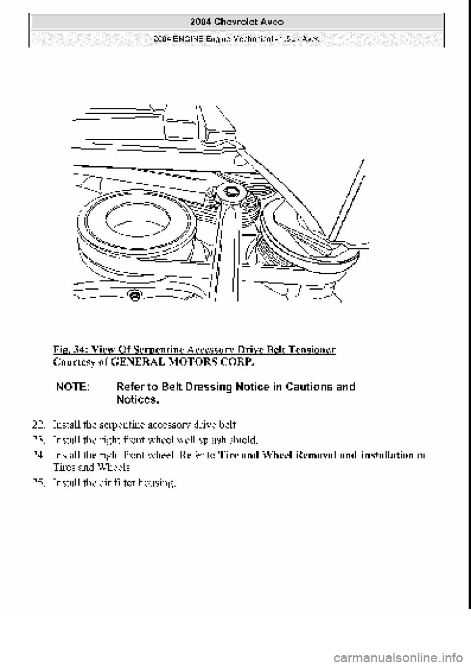 CHEVROLET AVEO 2002 Service Repair Manual CHEVROLET AVEO 2002 Service Repair Manual
