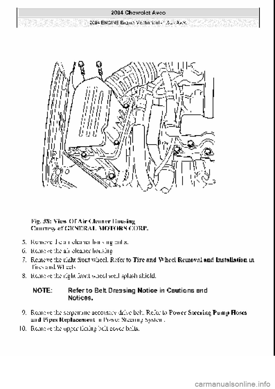 CHEVROLET AVEO 2002 Service Repair Manual CHEVROLET AVEO 2002 Service Repair Manual