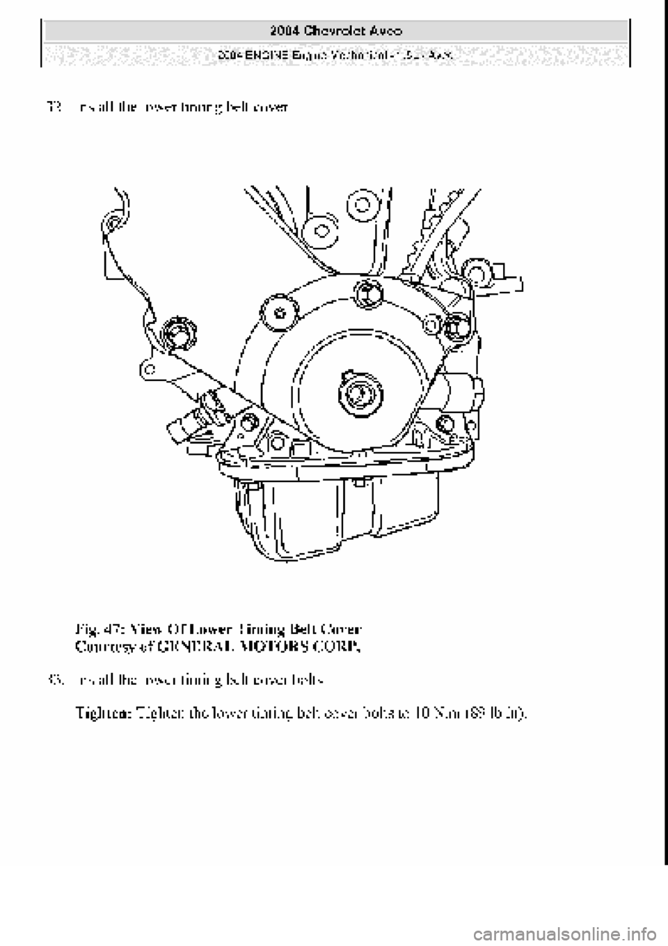 CHEVROLET AVEO 2002 Service Repair Manual CHEVROLET AVEO 2002 Service Repair Manual