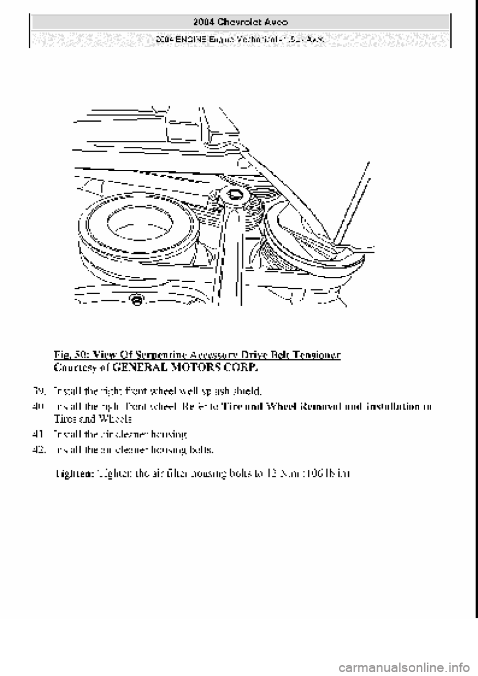 CHEVROLET AVEO 2002 Service Repair Manual CHEVROLET AVEO 2002 Service Repair Manual