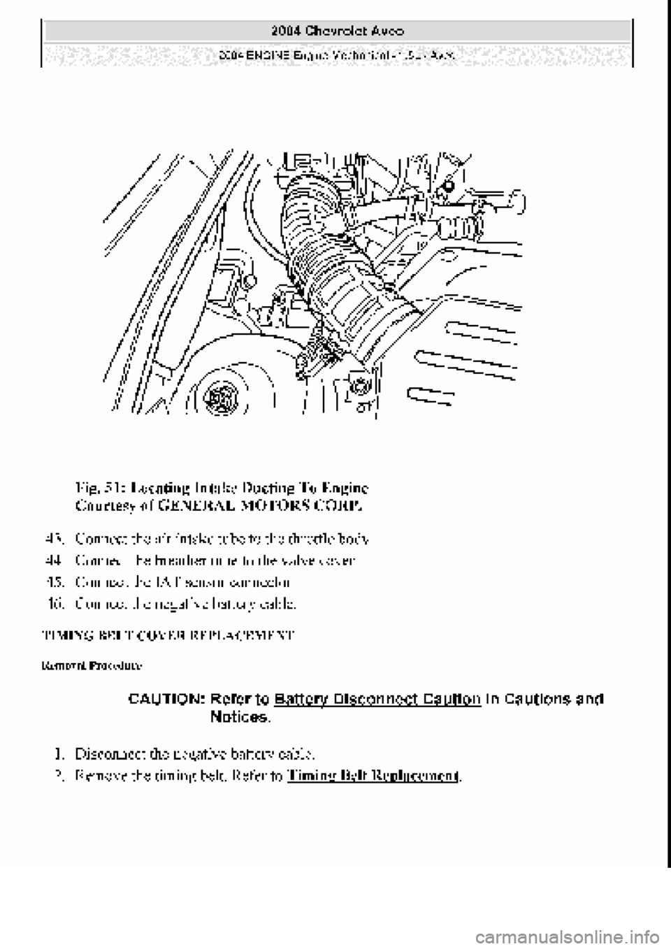 CHEVROLET AVEO 2002 Service Repair Manual CHEVROLET AVEO 2002 Service Repair Manual