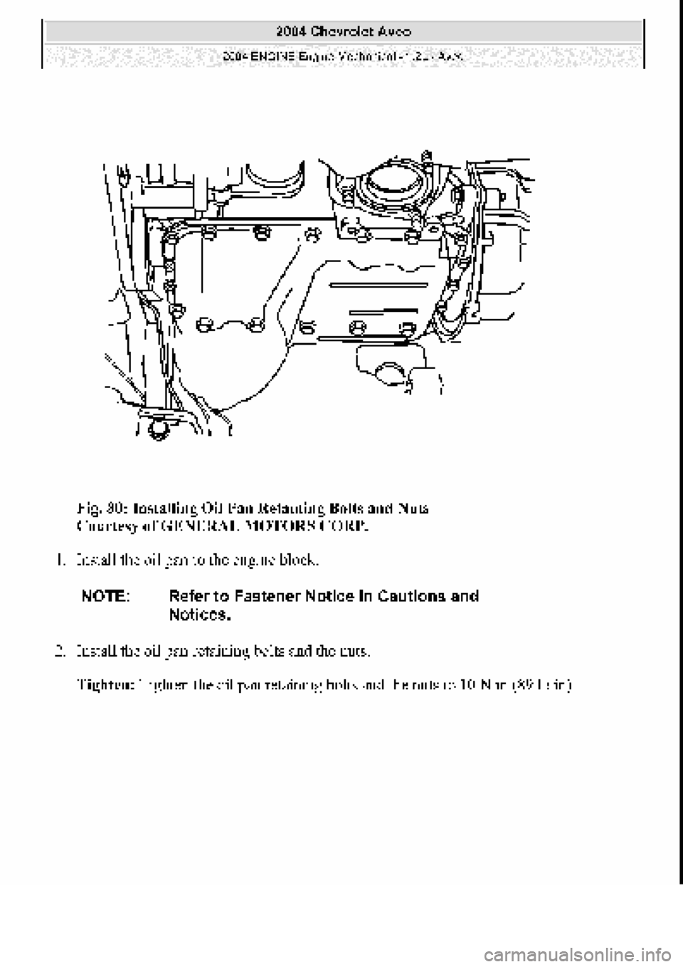 CHEVROLET AVEO 2002 Service Owners Manual CHEVROLET AVEO 2002 Service Owners Manual