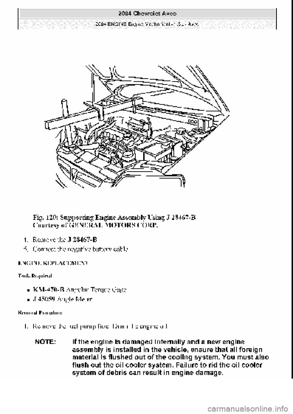 CHEVROLET AVEO 2002  Service Repair Manual 