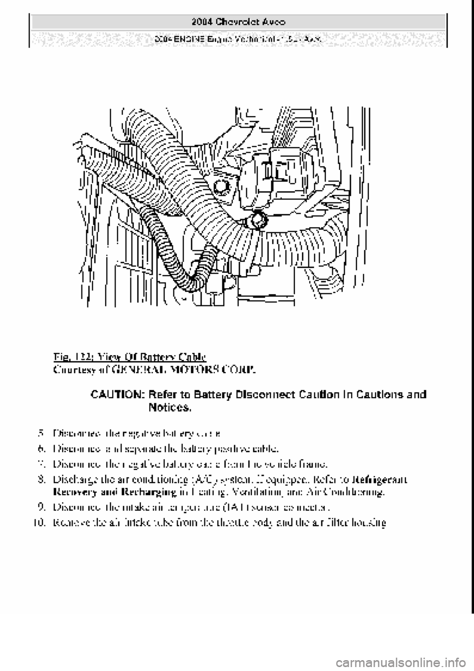 CHEVROLET AVEO 2002  Service Repair Manual 
