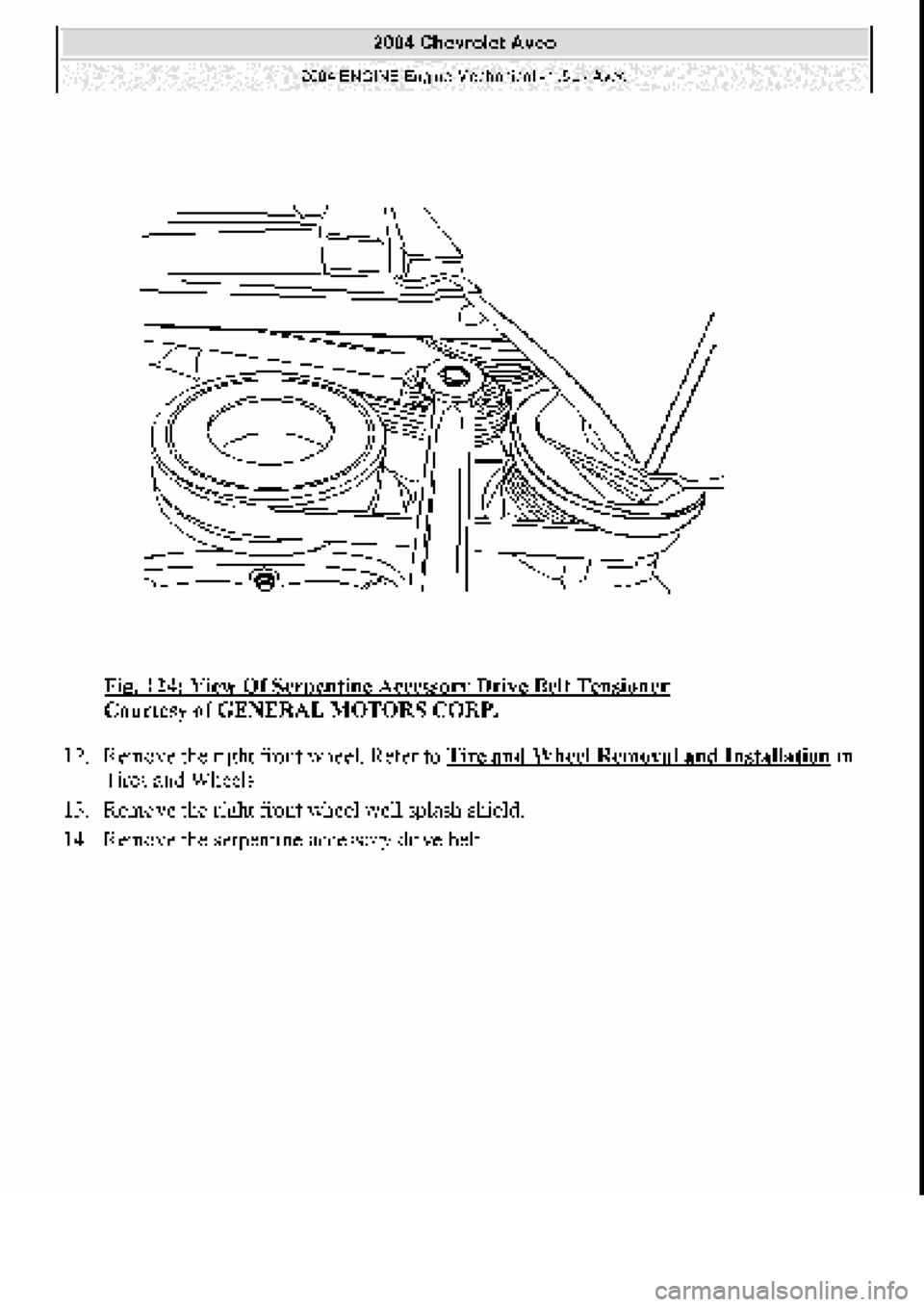 CHEVROLET AVEO 2002  Service Repair Manual 