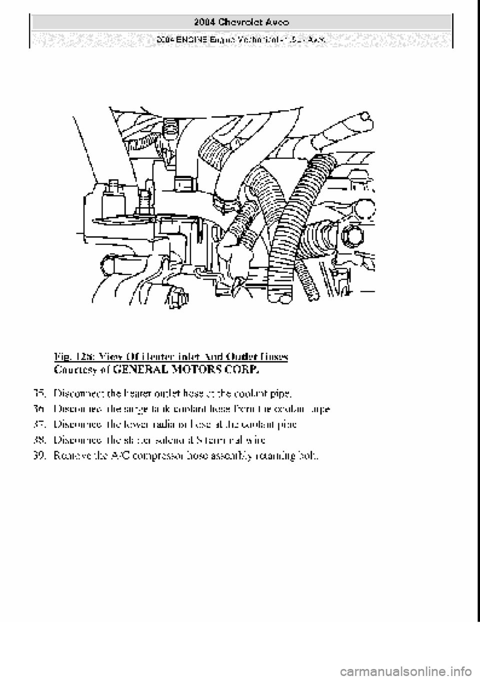 CHEVROLET AVEO 2002  Service Repair Manual 