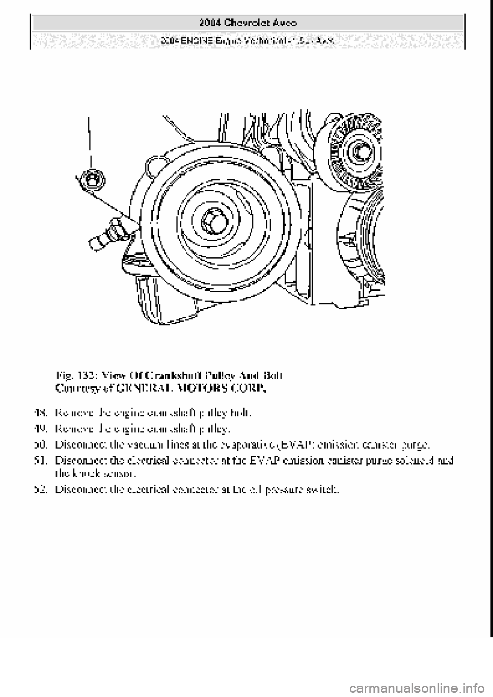 CHEVROLET AVEO 2002  Service Repair Manual 