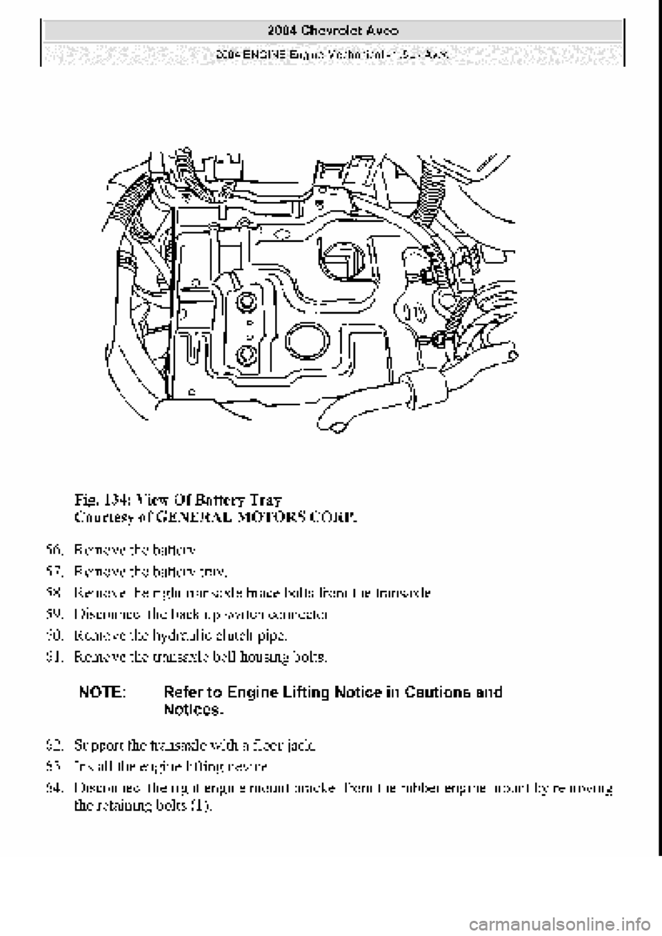 CHEVROLET AVEO 2002  Service Repair Manual 