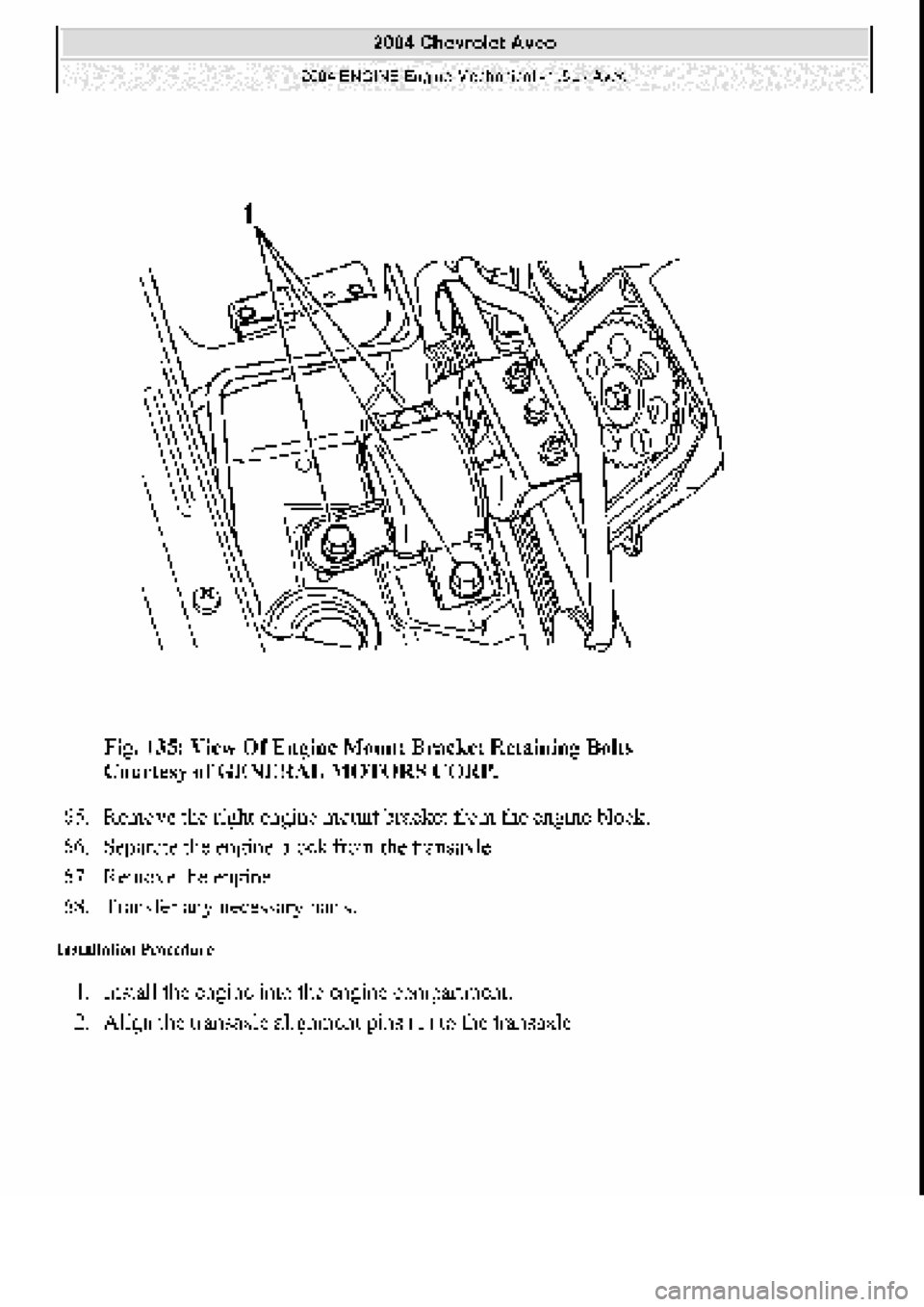 CHEVROLET AVEO 2002  Service Repair Manual 