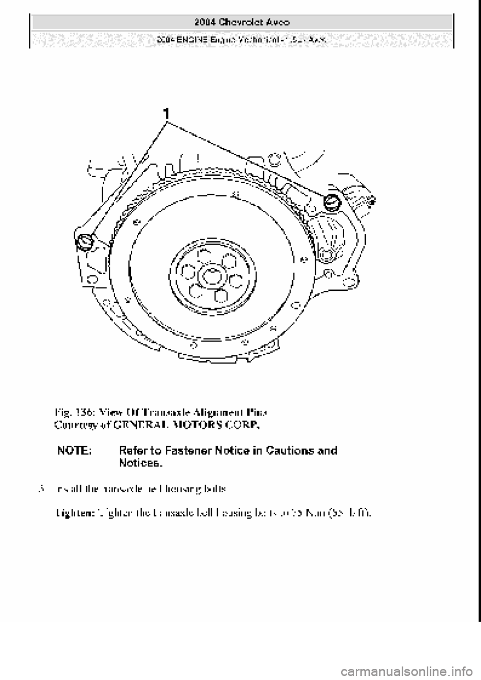 CHEVROLET AVEO 2002  Service Repair Manual 