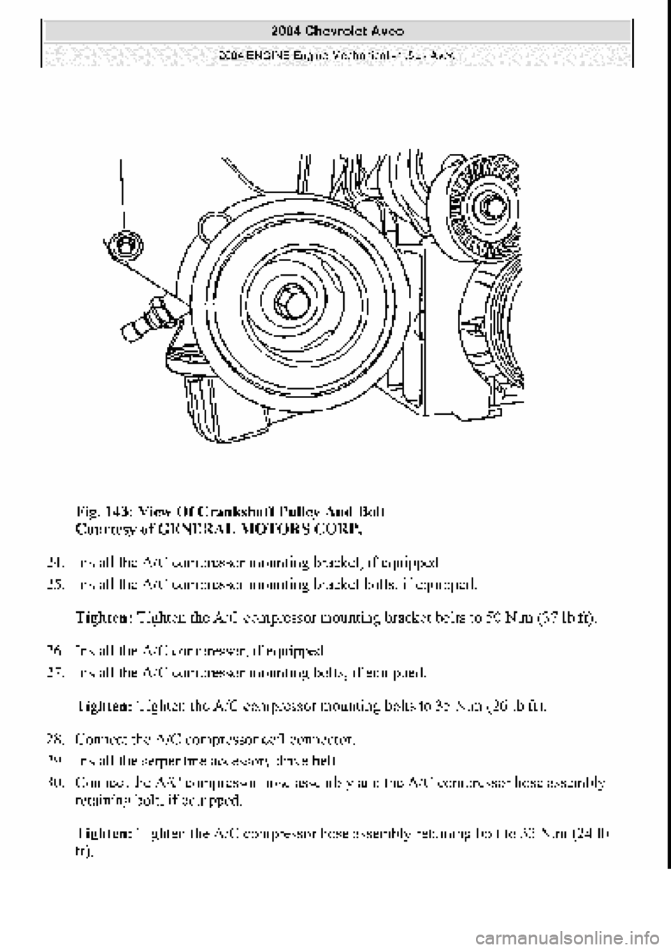 CHEVROLET AVEO 2002  Service Repair Manual 