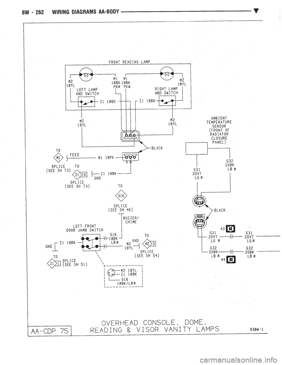 CHEVROLET DYNASTY 1993  Service Manual 
