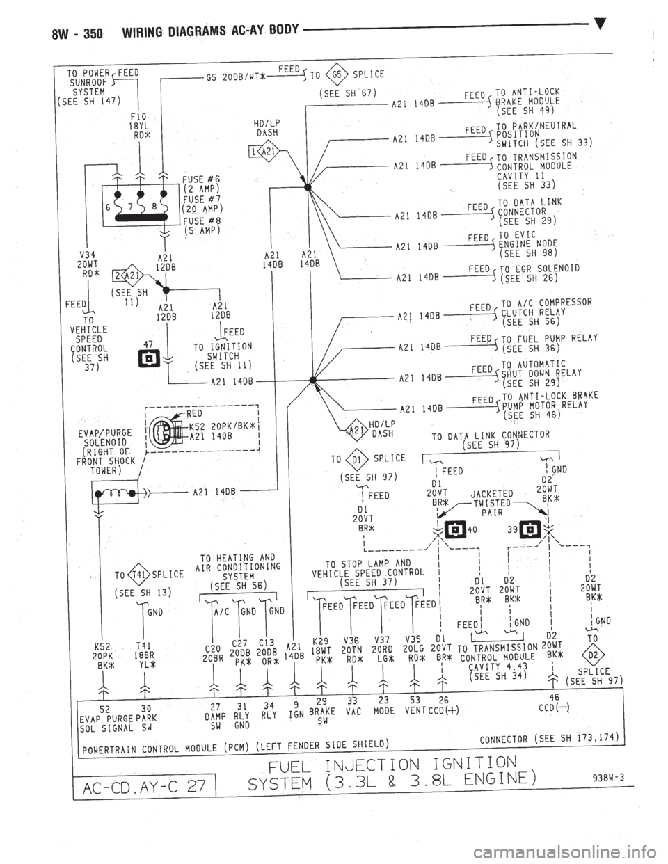CHEVROLET DYNASTY 1993  Service Manual 
