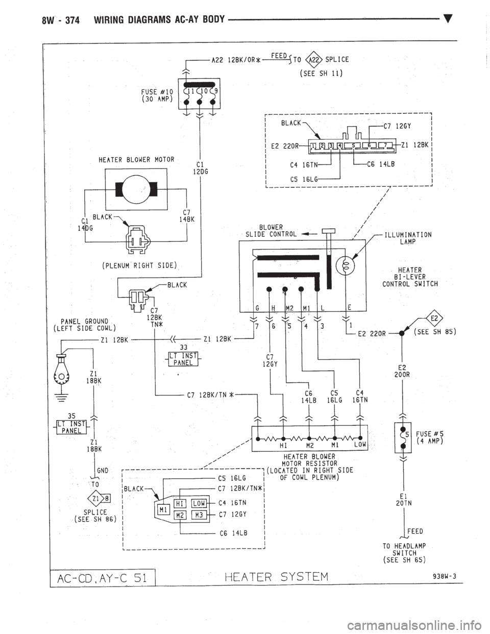 CHEVROLET DYNASTY 1993 Service Manual CHEVROLET DYNASTY 1993 Service Manual