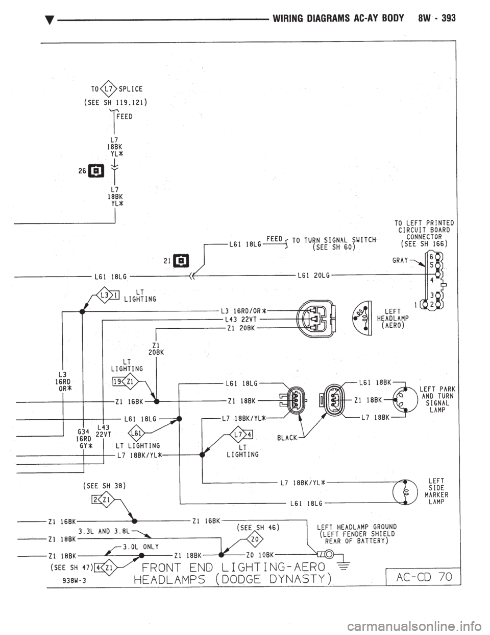 CHEVROLET DYNASTY 1993  Service Manual 