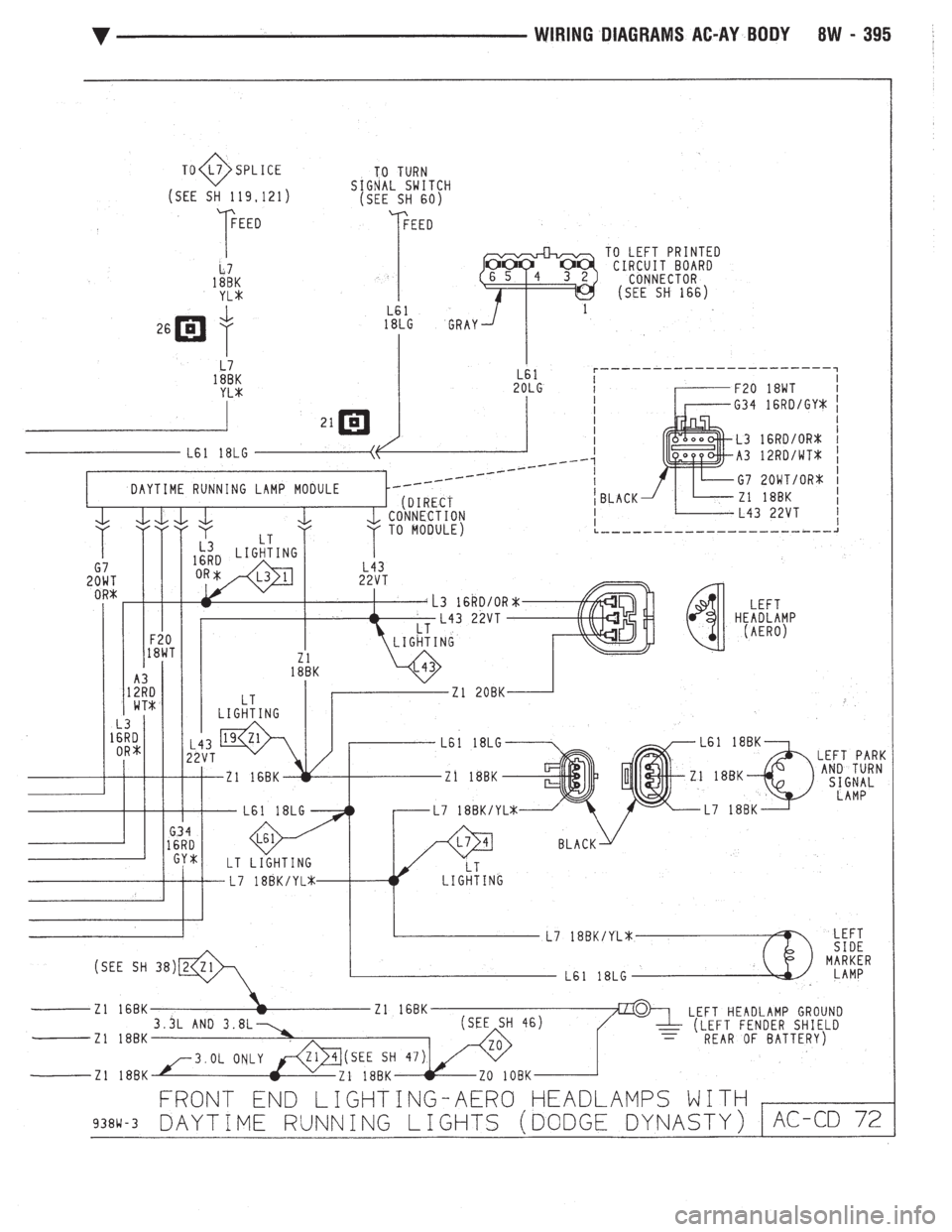 CHEVROLET DYNASTY 1993  Service Manual 