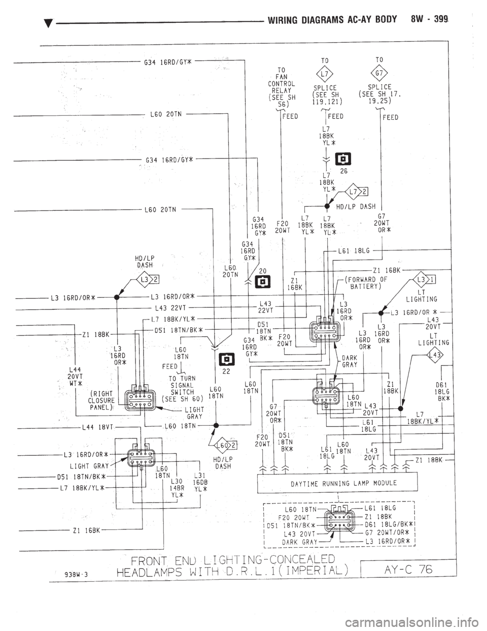 CHEVROLET DYNASTY 1993  Service Manual 