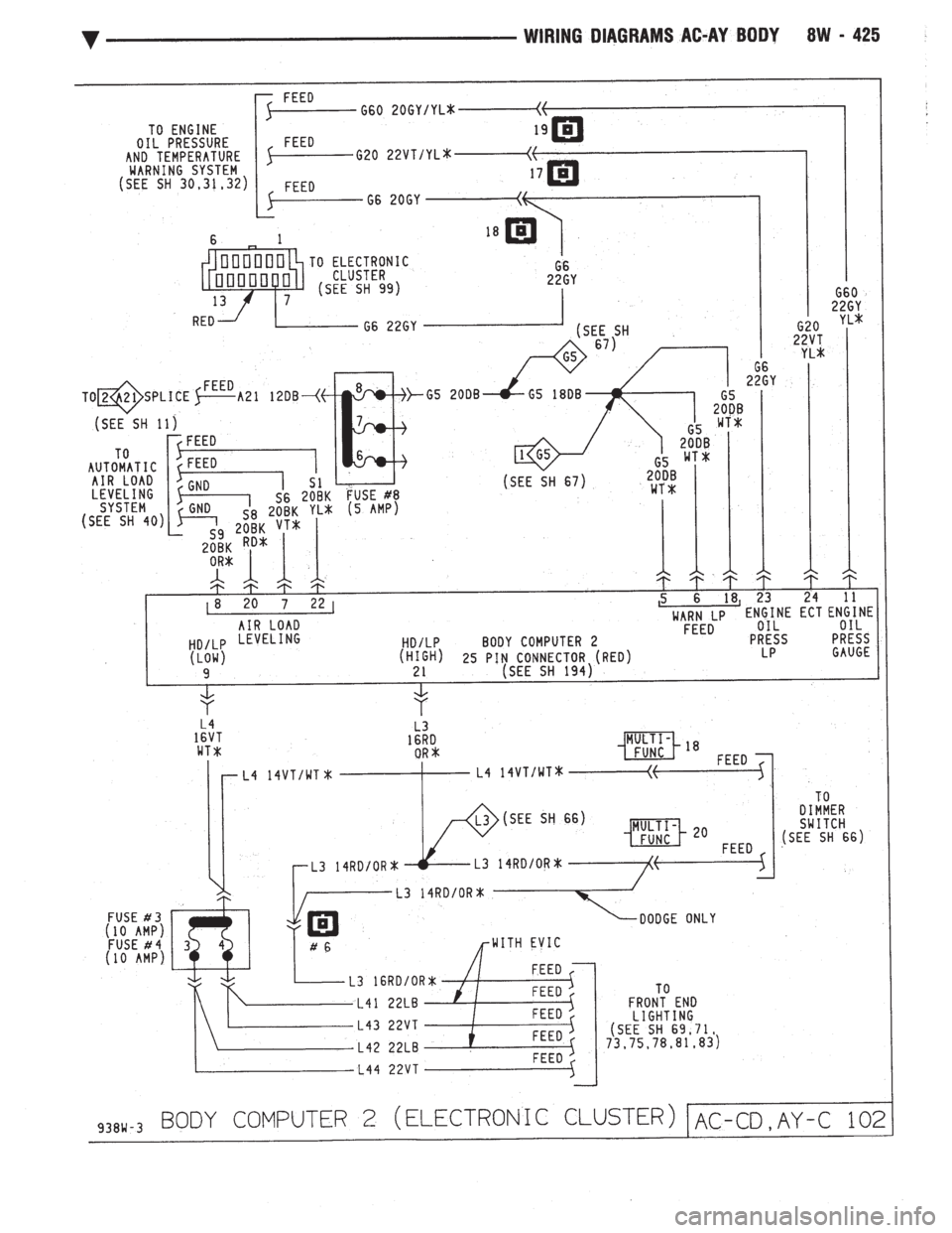 CHEVROLET DYNASTY 1993  Service Manual 