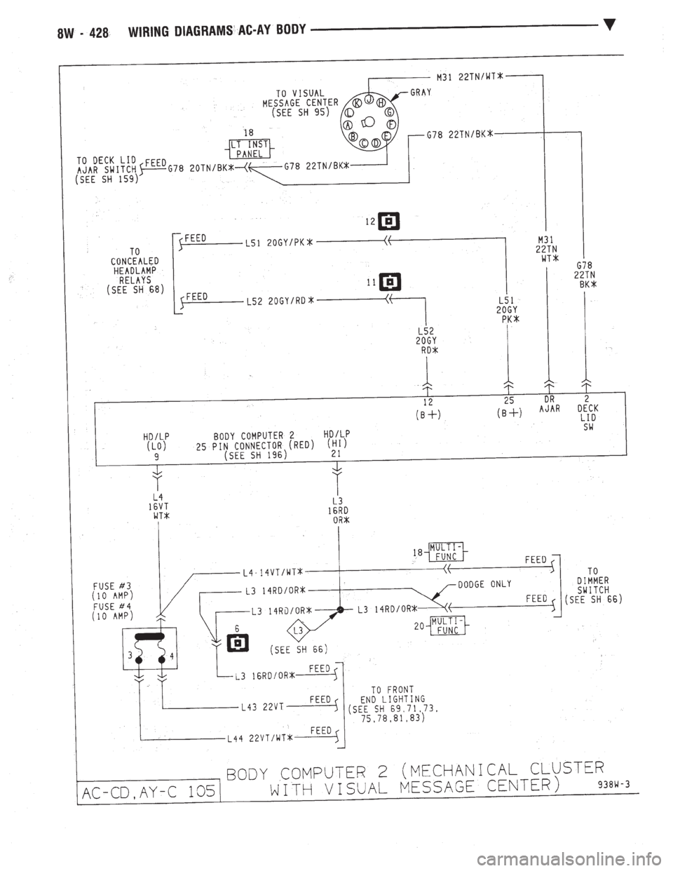 CHEVROLET DYNASTY 1993  Service Manual 