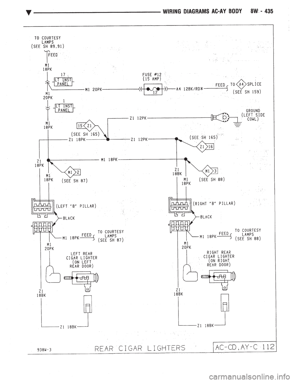 CHEVROLET DYNASTY 1993  Service Manual 