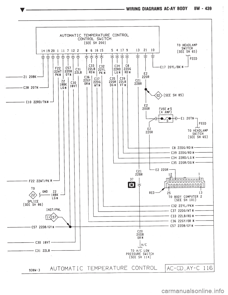 CHEVROLET DYNASTY 1993  Service Manual 