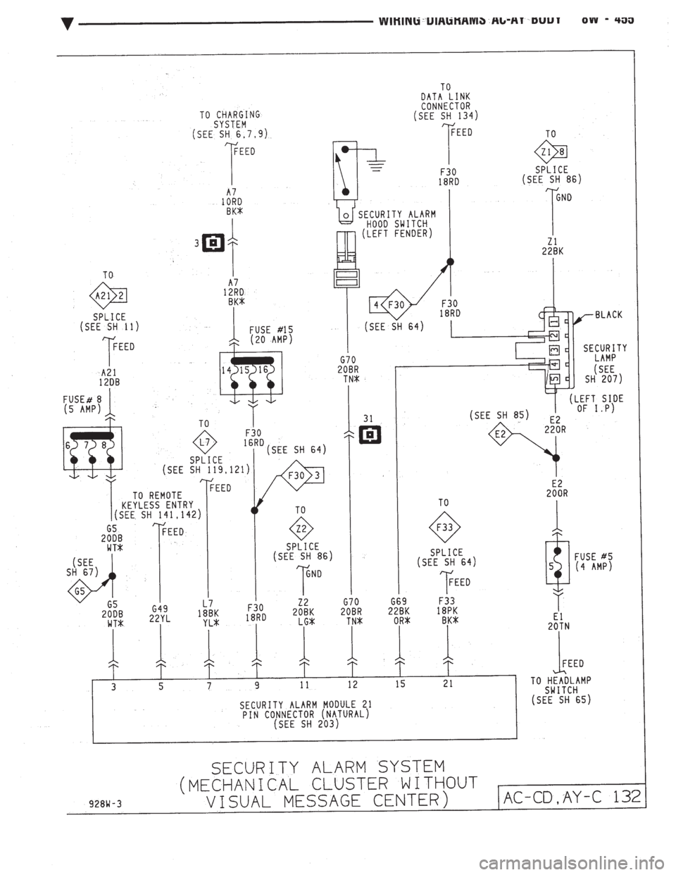 CHEVROLET DYNASTY 1993  Service Manual 