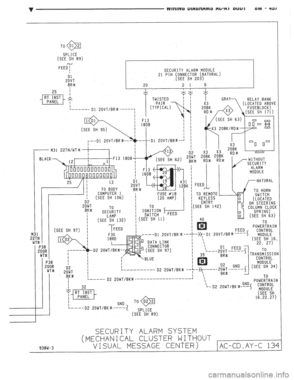 CHEVROLET DYNASTY 1993  Service Manual 