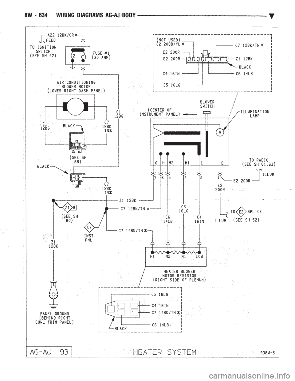 CHEVROLET DYNASTY 1993  Service Manual 