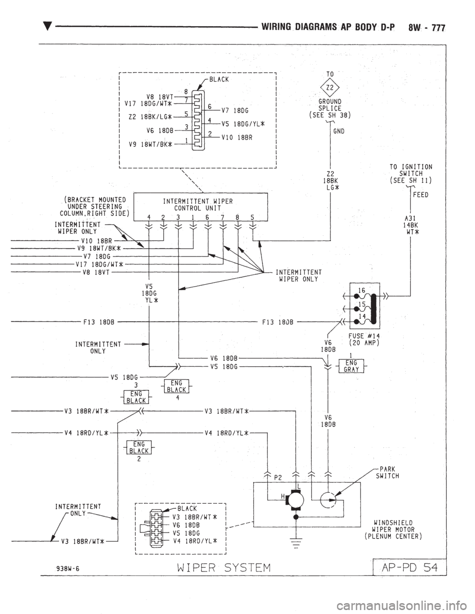 CHEVROLET DYNASTY 1993  Service Manual 