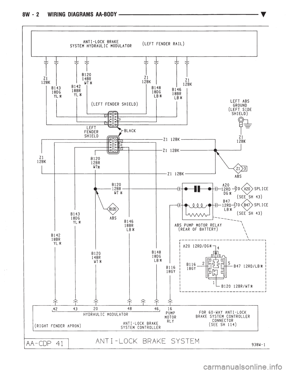 CHEVROLET DYNASTY 1993  Service Manual 