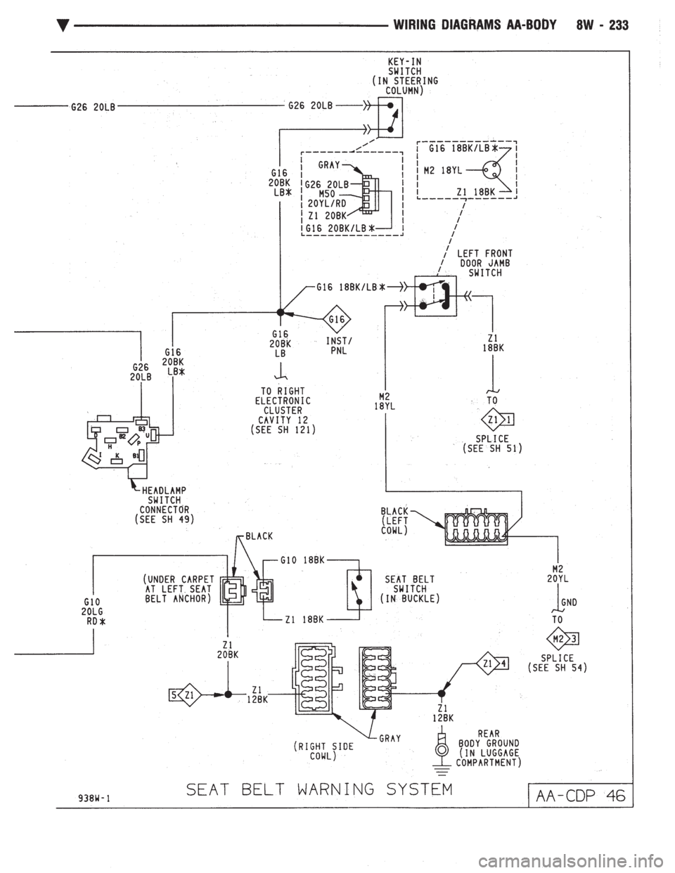 CHEVROLET DYNASTY 1993 Service Manual CHEVROLET DYNASTY 1993 Service Manual