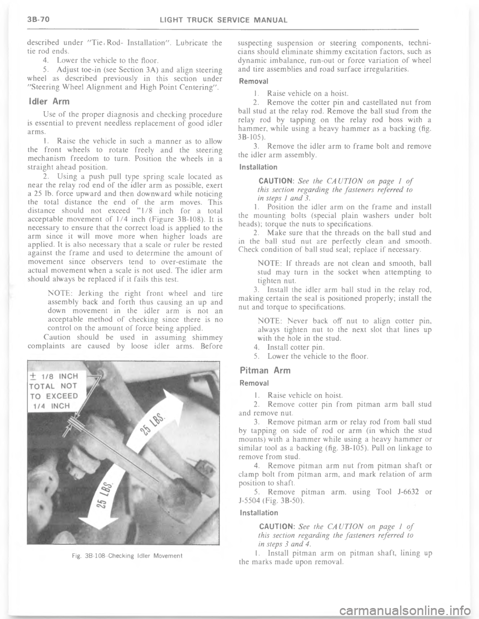 CHEVROLET LIGHT DUTY TRUCK 1977  Service Manual 	%	 	 C 	 %C $ 
 	 	%
< $)  /   
> 	;%  3% # 4 	  %
) % 	%
