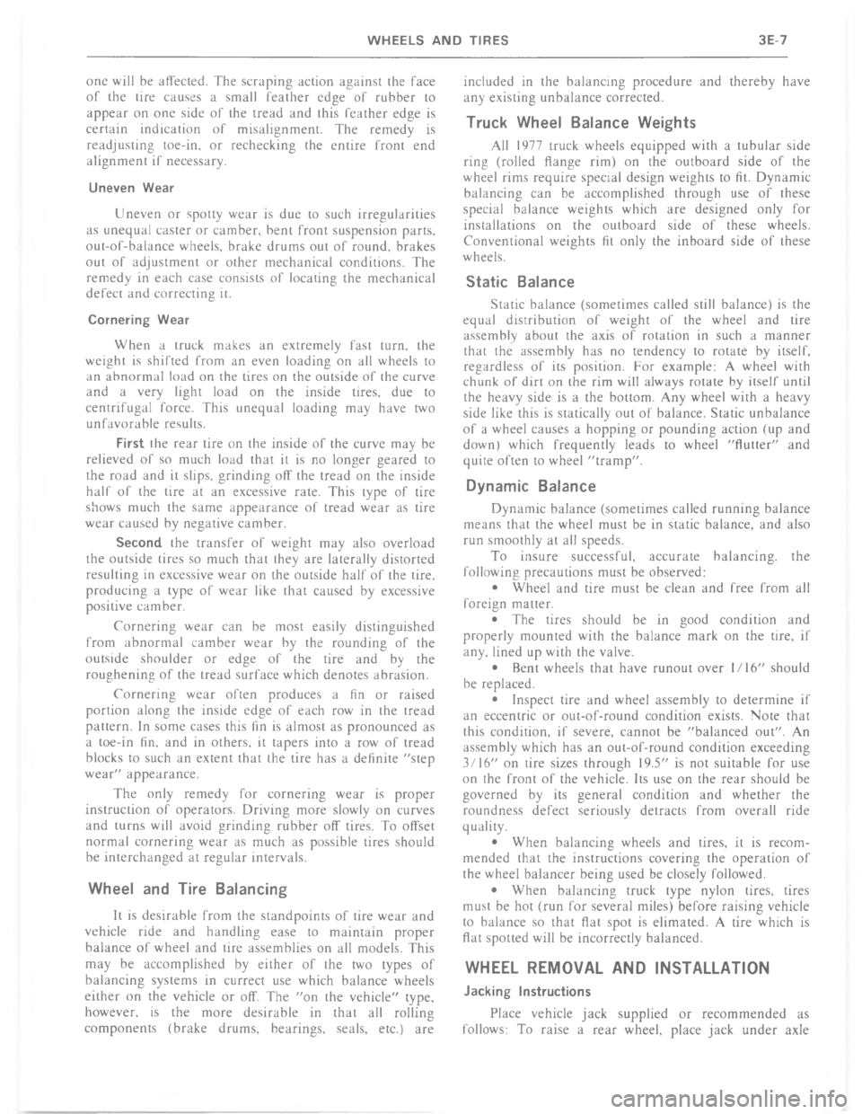 CHEVROLET LIGHT DUTY TRUCK 1977  Service Manual  )  	  %*  %  
     %%  %  	   
**    %	   	 	 %  	