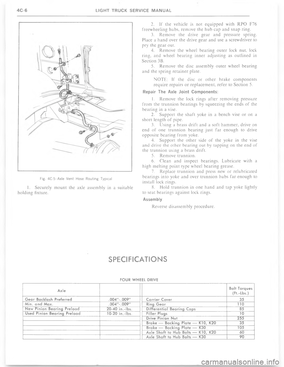 CHEVROLET LIGHT DUTY TRUCK 1977  Service Manual 8 = :>::-+  ;    C 6  	     

.


 
*
<

#
>







.
%



<


>
?

,

%
@

%%



 


B


B


39




 
 
:
 