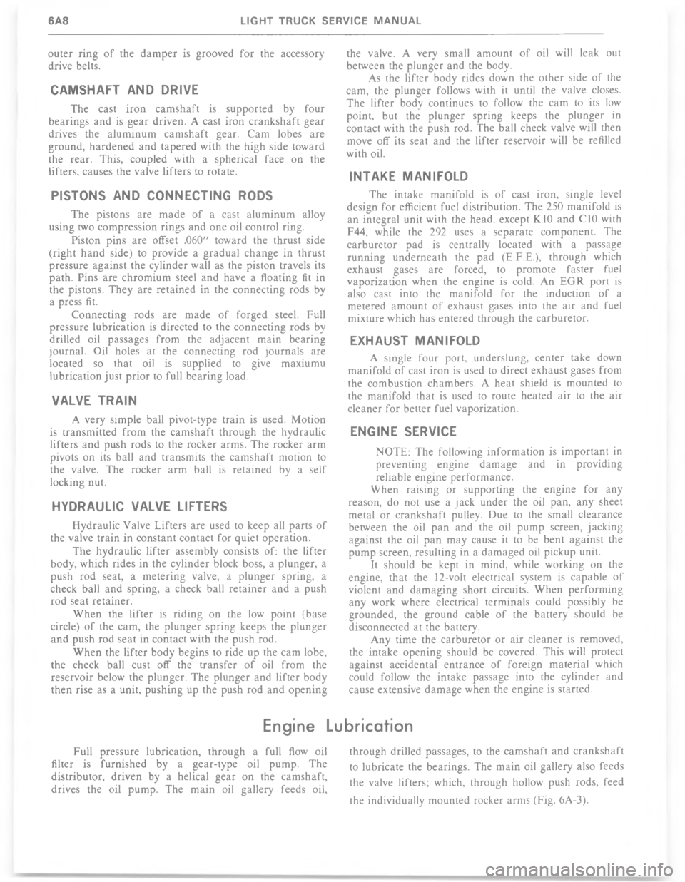 CHEVROLET LIGHT DUTY TRUCK 1977  Service Manual      	  *  % /	   %%(
	/ %



	



!


 %
3
*
*


5
*
	
;






*



=



*


1


1



