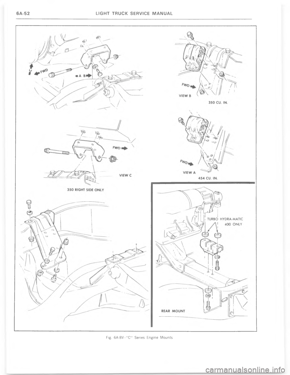 CHEVROLET LIGHT DUTY TRUCK 1977  Service Manual 