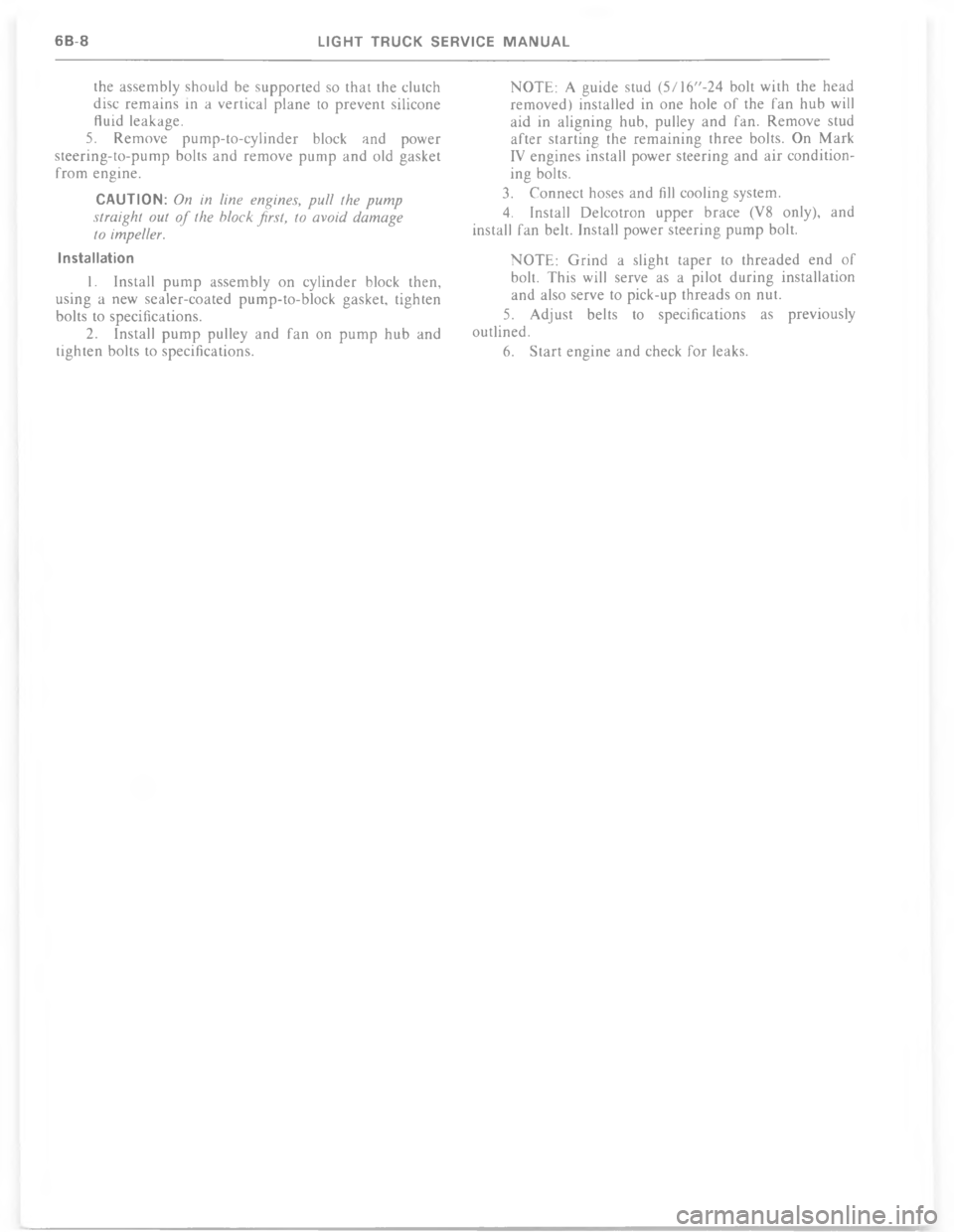 CHEVROLET LIGHT DUTY TRUCK 1977  Service Manual  %%( %	  %**	 %   
	%  %   / *  */ %
	 
> / **(	  	 *)
%