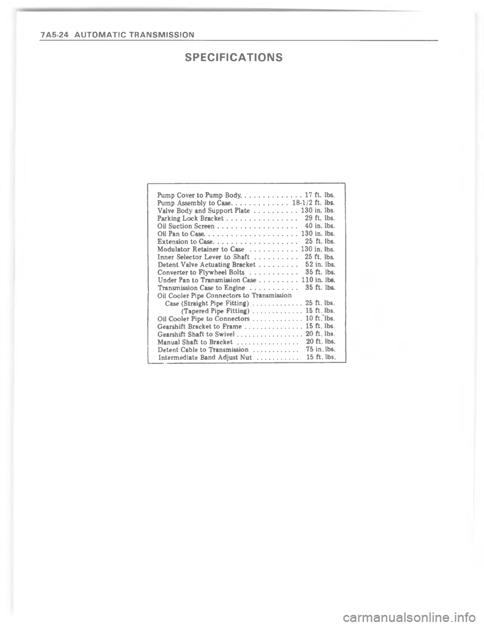 CHEVROLET LIGHT DUTY TRUCK 1980  Repair Everhaul Manual Downloaded from www.Manualslib.com manuals search engine !	A  @  C ?    	    	   	          SSSSSSSSSSSSSSSSSSSSSS      9    