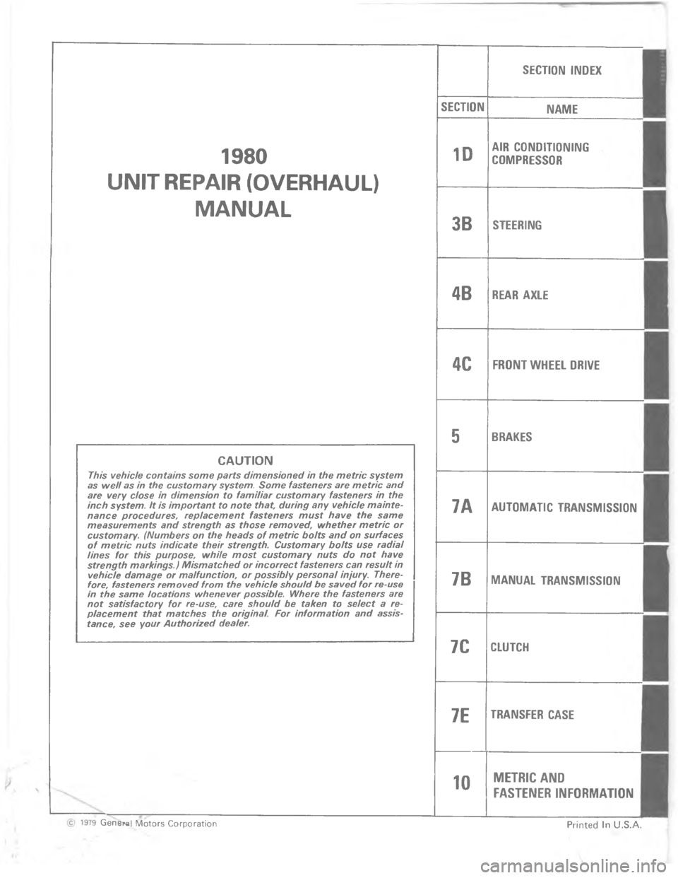 CHEVROLET LIGHT DUTY TRUCK 1980  Repair Everhaul Manual Downloaded from www.Manualslib.com manuals search engine 











	












 
?
?!
@
A
A
A
A	

!

  