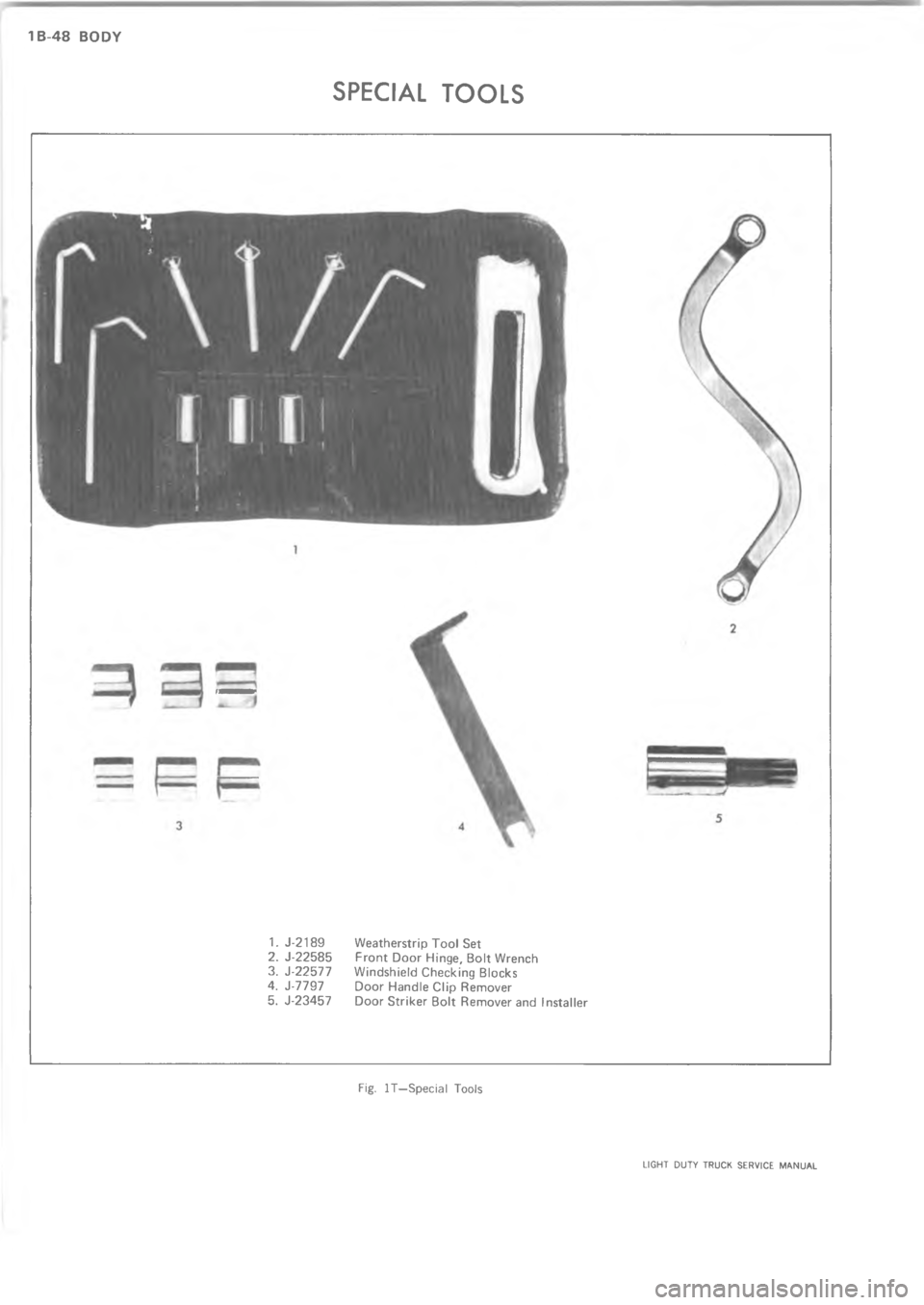 CHEVROLET LIGHT DUTY TRUCK 1973  Service Manual A@ 6     



2
4
73 