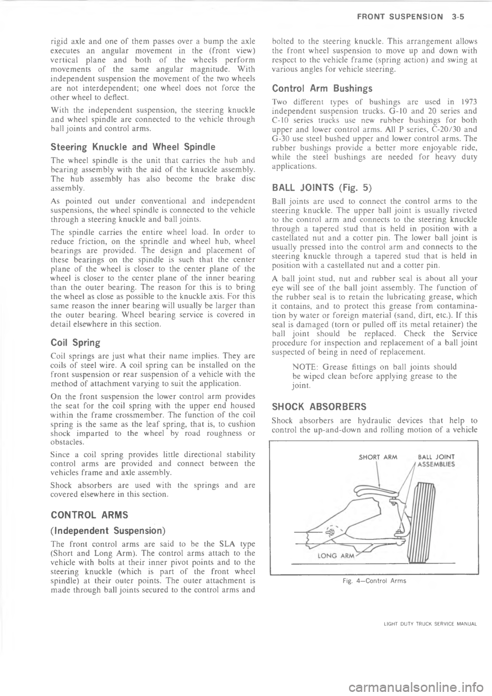 CHEVROLET LIGHT DUTY TRUCK 1973  Service Manual     >% 6     *  !!!     * 6
6!   %       * >   .?
               *  