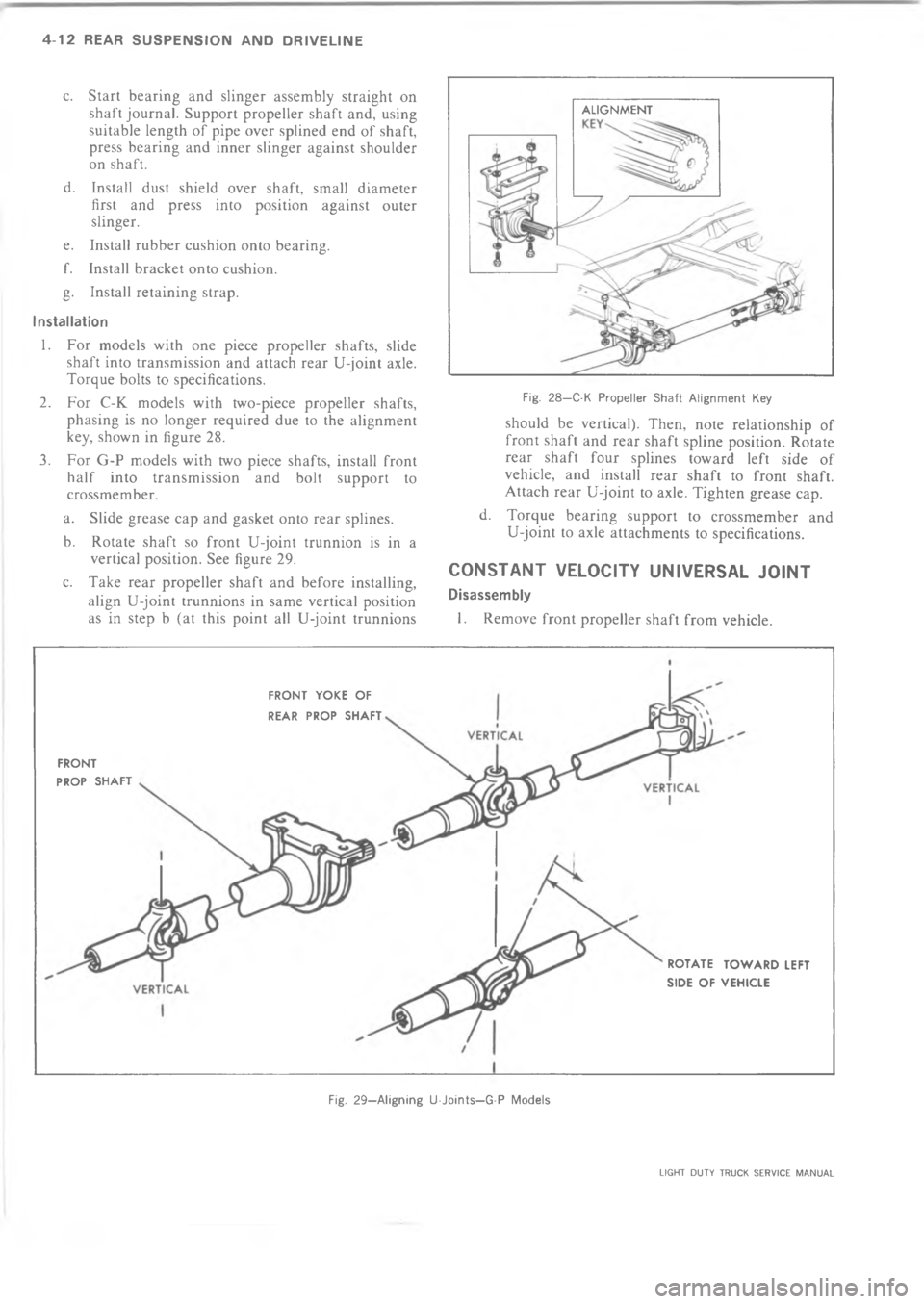 CHEVROLET LIGHT DUTY TRUCK 1973  Service Manual A  4             %   !% !!  !% *  
!*  =              !*  7 !%
! %*  