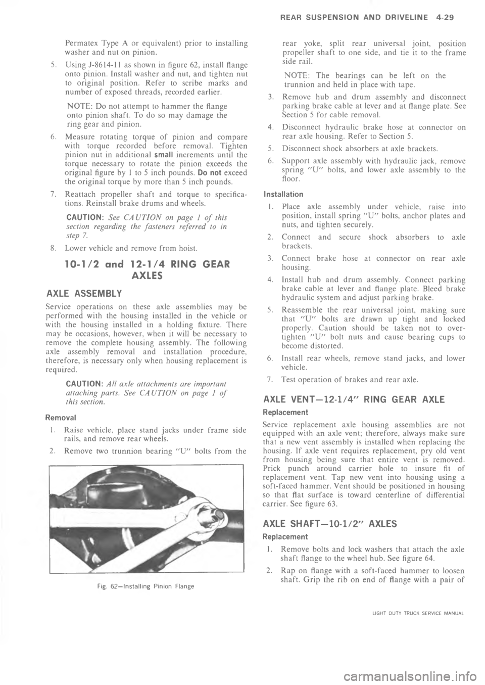 CHEVROLET LIGHT DUTY TRUCK 1973  Service Manual       A 4 ? 6 " 4  F?   !%
.!*    
1 !%@:9/ ! !*.  % 97 ! %
