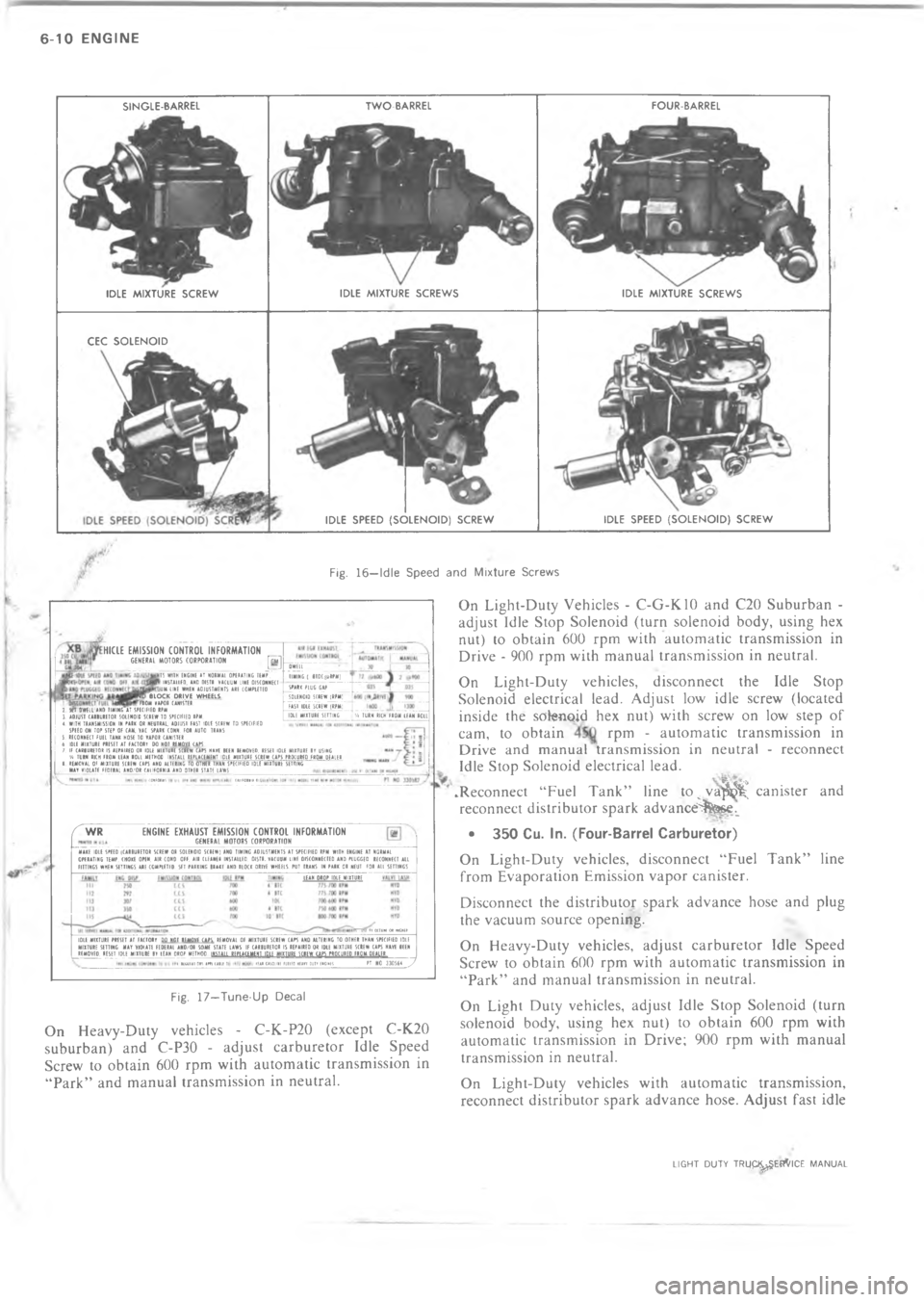 CHEVROLET LIGHT DUTY TRUCK 1973  Service Manual =                                
            
                   
                  