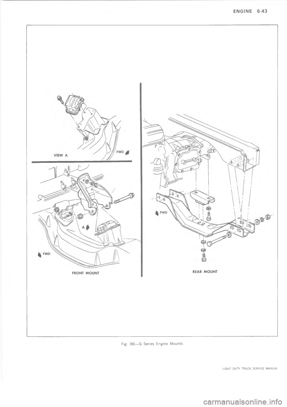 CHEVROLET LIGHT DUTY TRUCK 1973  Service Manual       = A 	 	 	3>2 D75  > 	,         