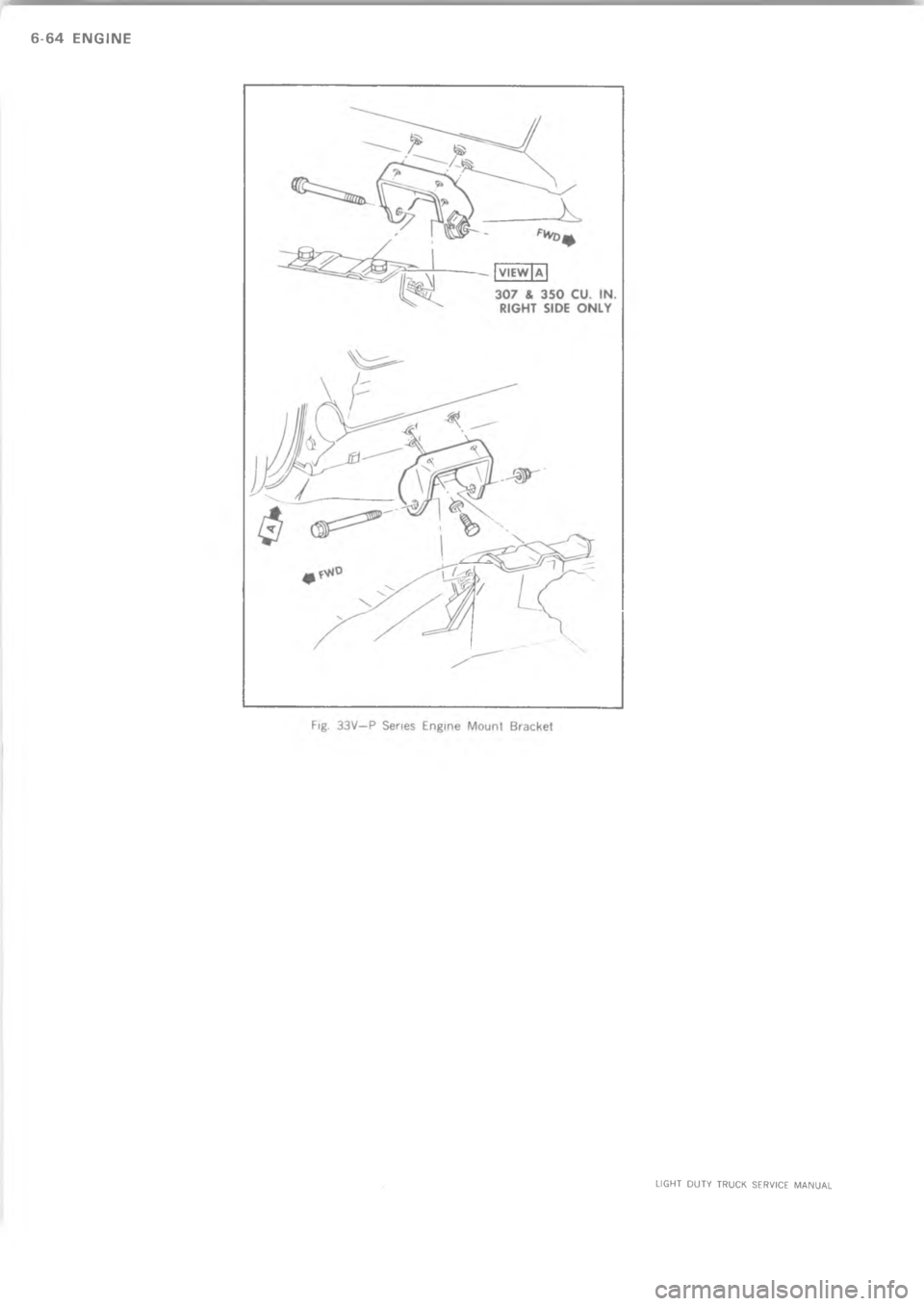 CHEVROLET LIGHT DUTY TRUCK 1973  Service Manual =  = A               