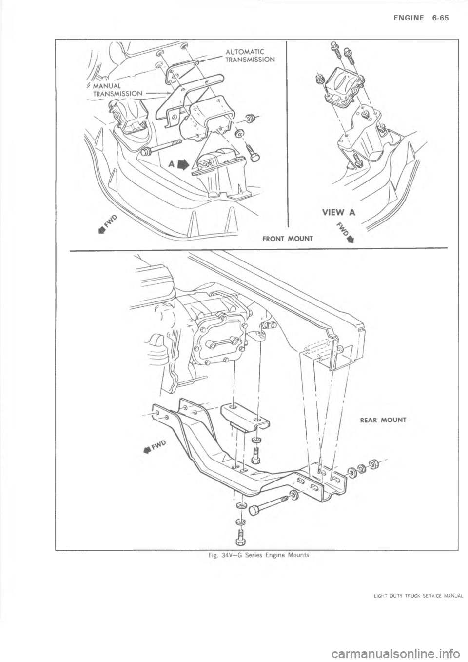 CHEVROLET LIGHT DUTY TRUCK 1973  Service Manual       = = >            
